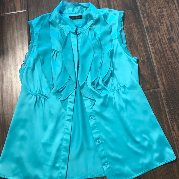 Sleeveless aqua top from The Limited - Picture 1 of 3